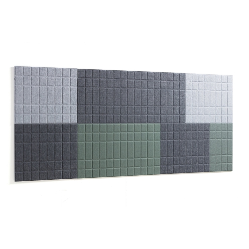 Zestaw Paneli ściennych Split jasnoszary, Ciemnoszary, Zielony