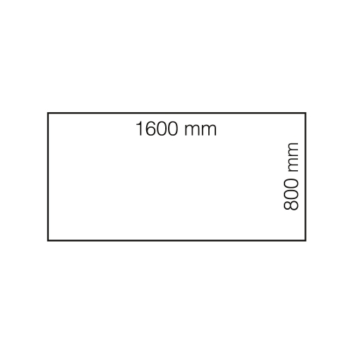 Biurko Modulus, Rama T, 1600x800 Mm, Biały, Biały