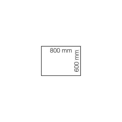 Biurko Modulus, 4 Nogi, 800x600 Mm, Biała Rama, Biały