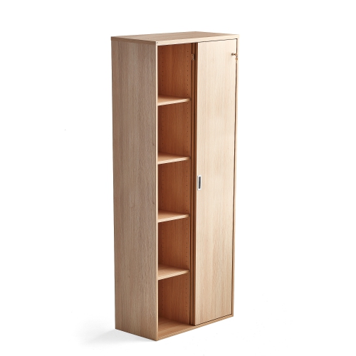 Zamykana Szafa Modulus Z Drzwiami Przesuwnymi, 2000x800 Mm, Dąb