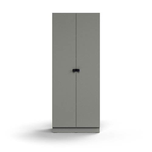Szafa Qbus 4 Półki, Cokół, Uchwyty, 2020x800x420 Mm, Jasnoszary