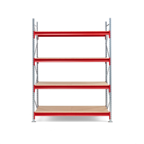 Regał Tough, Moduł Podstawowy, 2500x1900x1000 Mm, 4 Półki Z Płyty Wiórowej