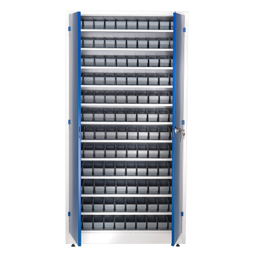 Szafa Warsztatowa Reach + Style Z Pojemnikami 120 Pojemników, 1900x1000x400 Mm