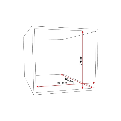 Szafa Schowkowa Classic, 6 Schowków W Pionie, Na Nóżkach, 1 Moduł, 1940x300x550 Mm, Czarny
