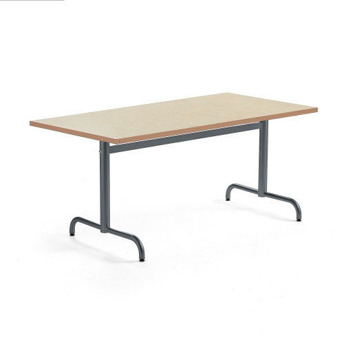 Stół Plural 1400x800x720 Mm, Linoleum, Beżowy, Antracyt