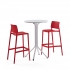 Zestaw Mebli Various + Rio stół I 2 Czerwone Krzesła Barowe