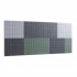 Zestaw Paneli ściennych Split jasnoszary, Ciemnoszary, Zielony