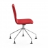 Krzesło Konferencyjne Ottawa, Nogi Pająka, Czerwona Tkanina, Chrom