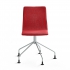 Krzesło Konferencyjne Ottawa, Nogi Pająka, Czerwona Tkanina, Szary