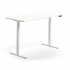 Biurko Z Regulacją Wysokości Qbus Proste, 1600x800 Mm, Biała Rama, Biały