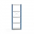 Regał Mix, Moduł Podstawowy, 1740x600x400 Mm, Zamknięta Rama Końcowa, Niebieski, Szary