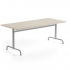 Biurko Plural Plus 1800x800x720 Mm, Dźwiękochłonny Laminat Hpl, Jesion, Srebrny