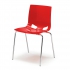 Krzesło Do Stołówki Juno, Czerwony