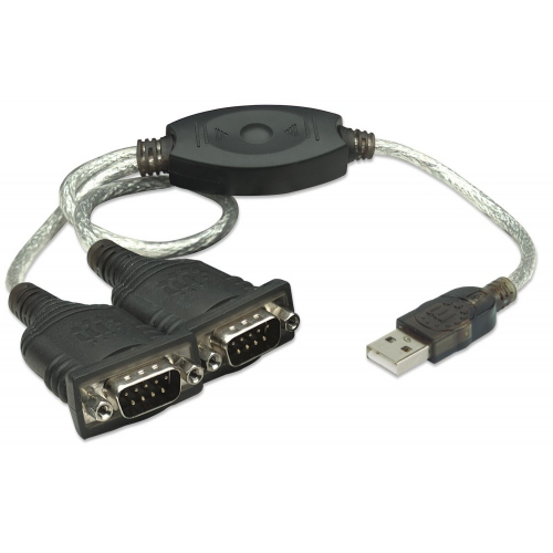 Adapter Konwerter Usb Na 2x Rs232/com