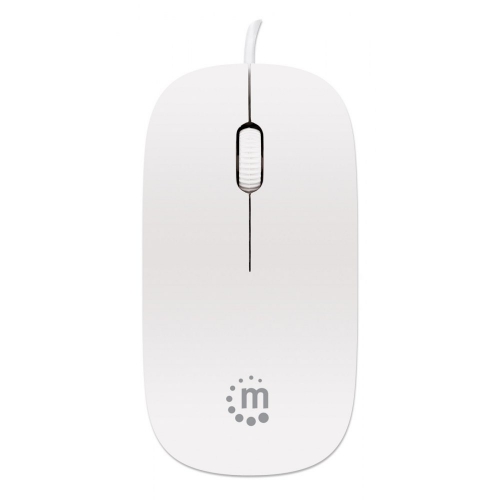 Mysz Optyczna Superslim Biała Usb