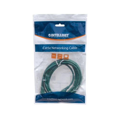 Patch Cord Cat5e Utp 5,0m Zielony 100% Miedź