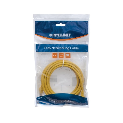 Patch Cord Cat5e Utp 5,0m żółty 100% Miedź