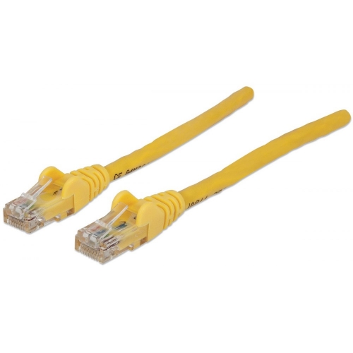 Patch Cord Cat5e Utp 0,5m żółty 100% Miedź