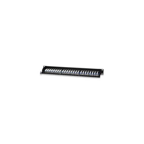 Patch Panel Stp Cat5e 24-portowy Czarny