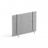 Ścianka biurkowa SPLIT 600x430 mm, jasnoszary AJ Produkty