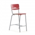 Krzesło szkolne SCIENTIA Model wysoki, 650 mm, czerwony AJ Produkty