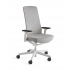Krzesło biurowe BELMONT Biały stelaż, jasnoszary AJ Produkty