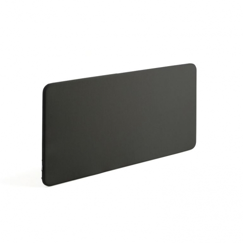 Ścianka biurkowa FOCUS, 1400x650x30 mm, czarny, z uchwytami AJ Produkty
