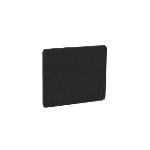Ścianka biurkowa ZIP REFLECT, 800x650 mm, czarny, czarny suwak AJ Produkty MDB